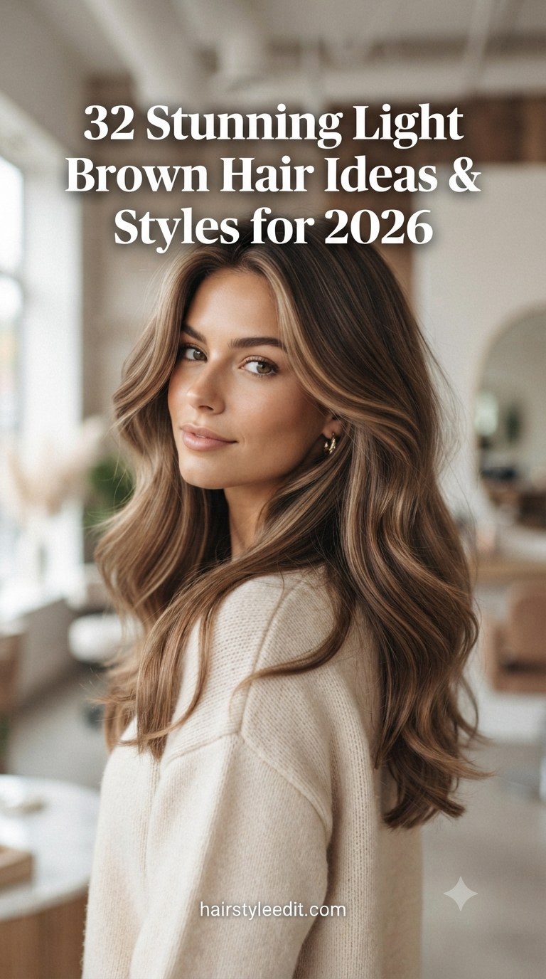 32 Stunning Light Brown Hair Ideas & Styles for 2026