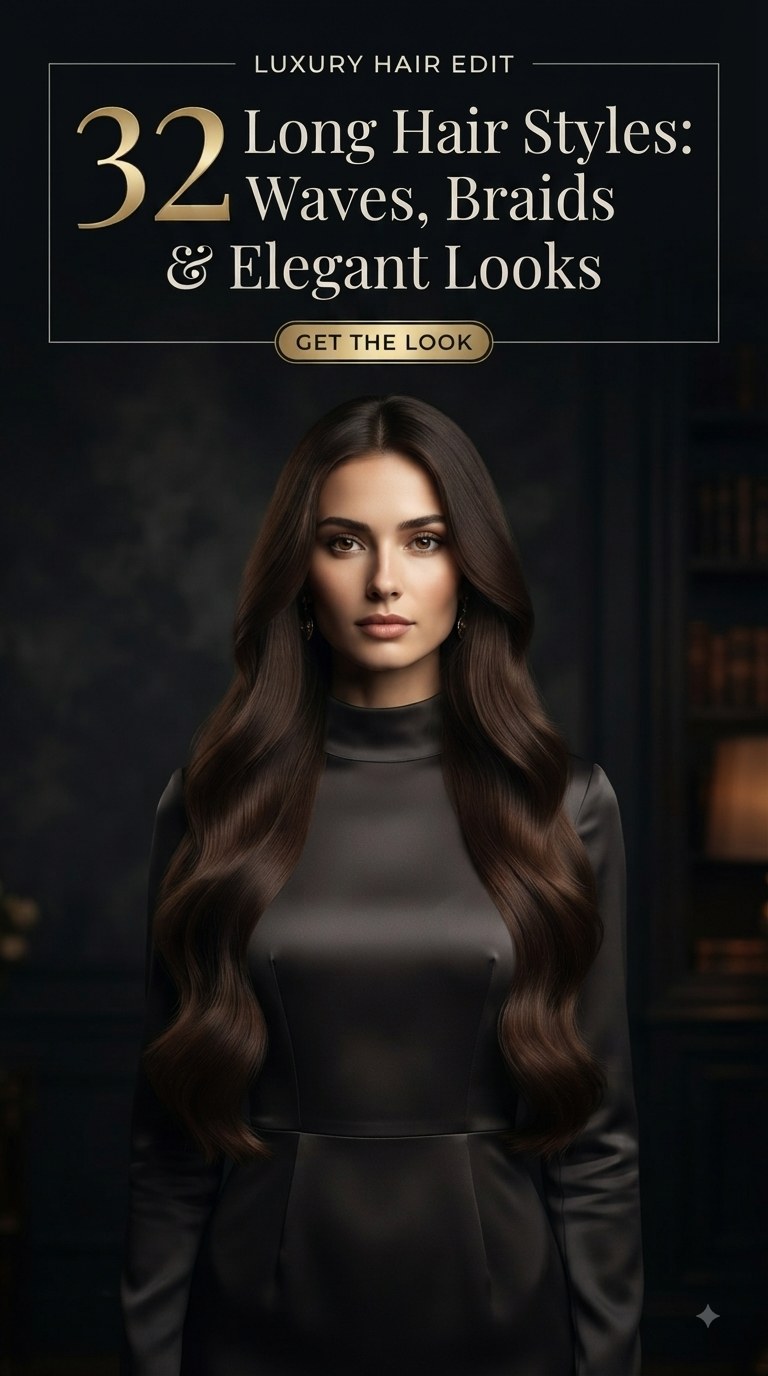 32 Long Hair Styles: Waves, Braids & Elegant Looks