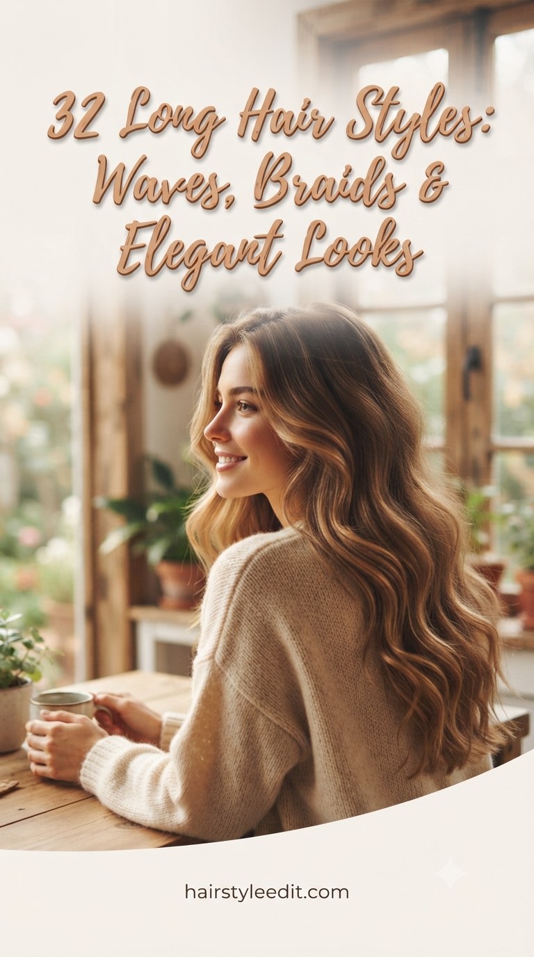 32 Long Hair Styles: Waves, Braids & Elegant Looks