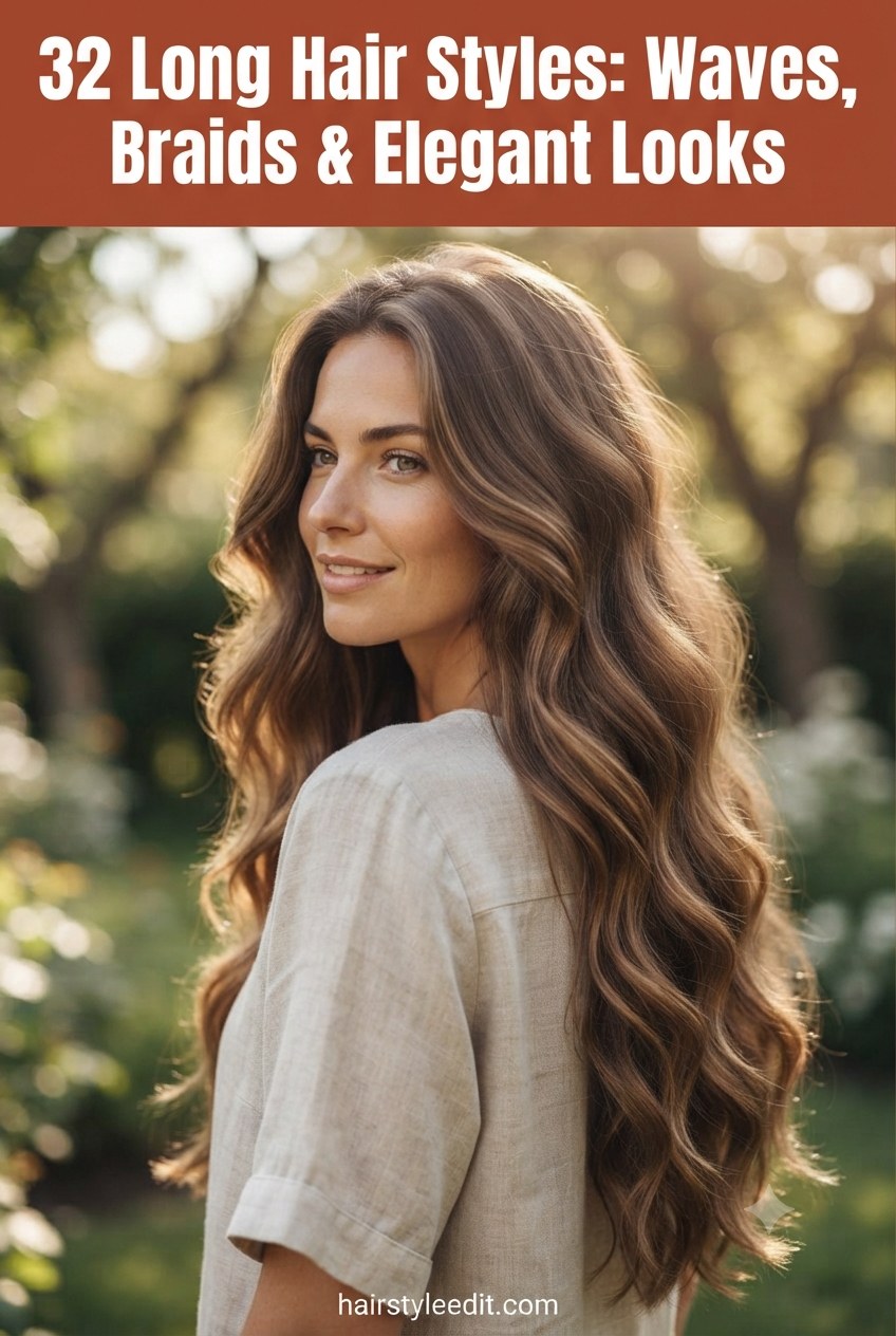 32 Long Hair Styles: Waves, Braids & Elegant Looks