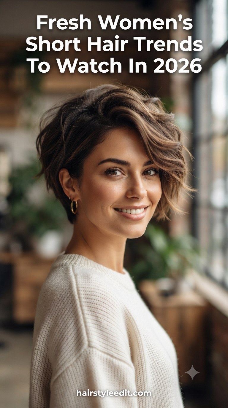 Fresh Women’s Short Hair Trends To Watch In 2026