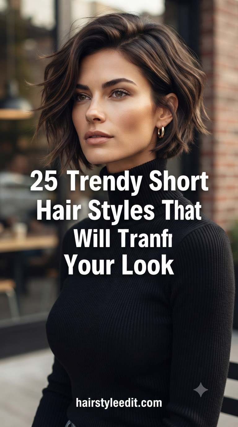 25 Trendy Short Hair Styles That Will Transform Your Look