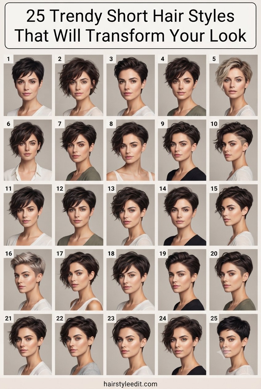 25 Trendy Short Hair Styles That Will Transform Your Look