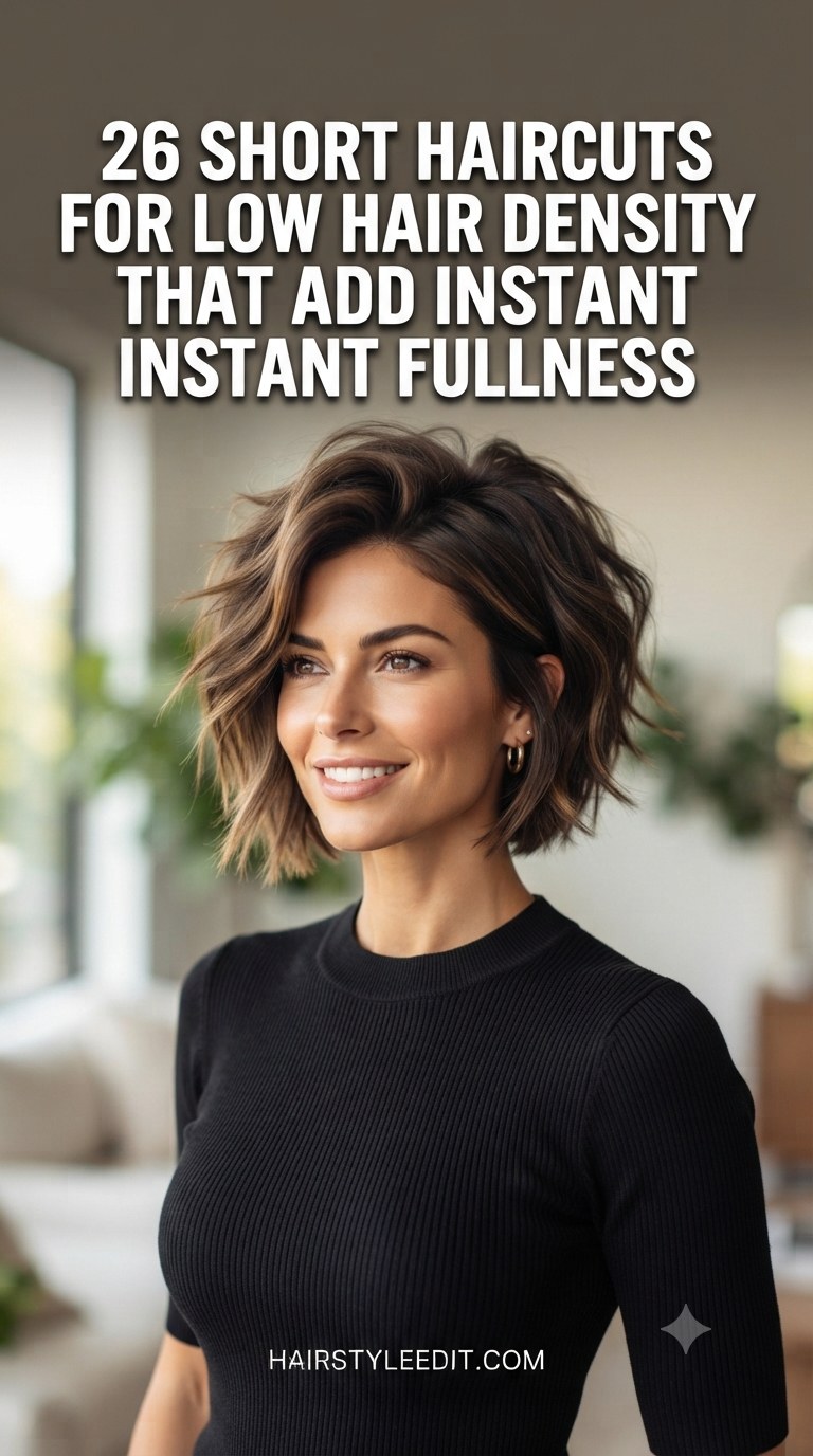 26 Short Haircuts For Low Hair Density That Add Instant Fullness