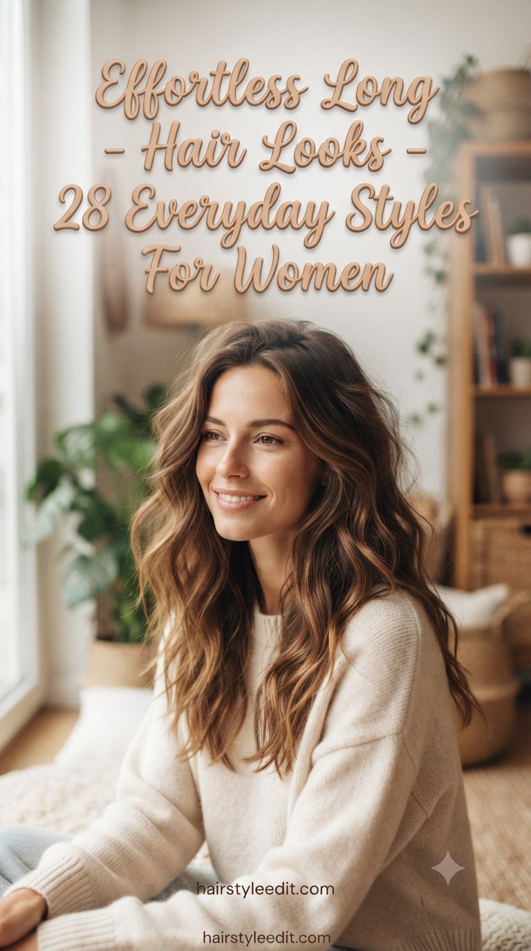 Effortless Long - Hair Looks - 28 Everyday Styles For Women