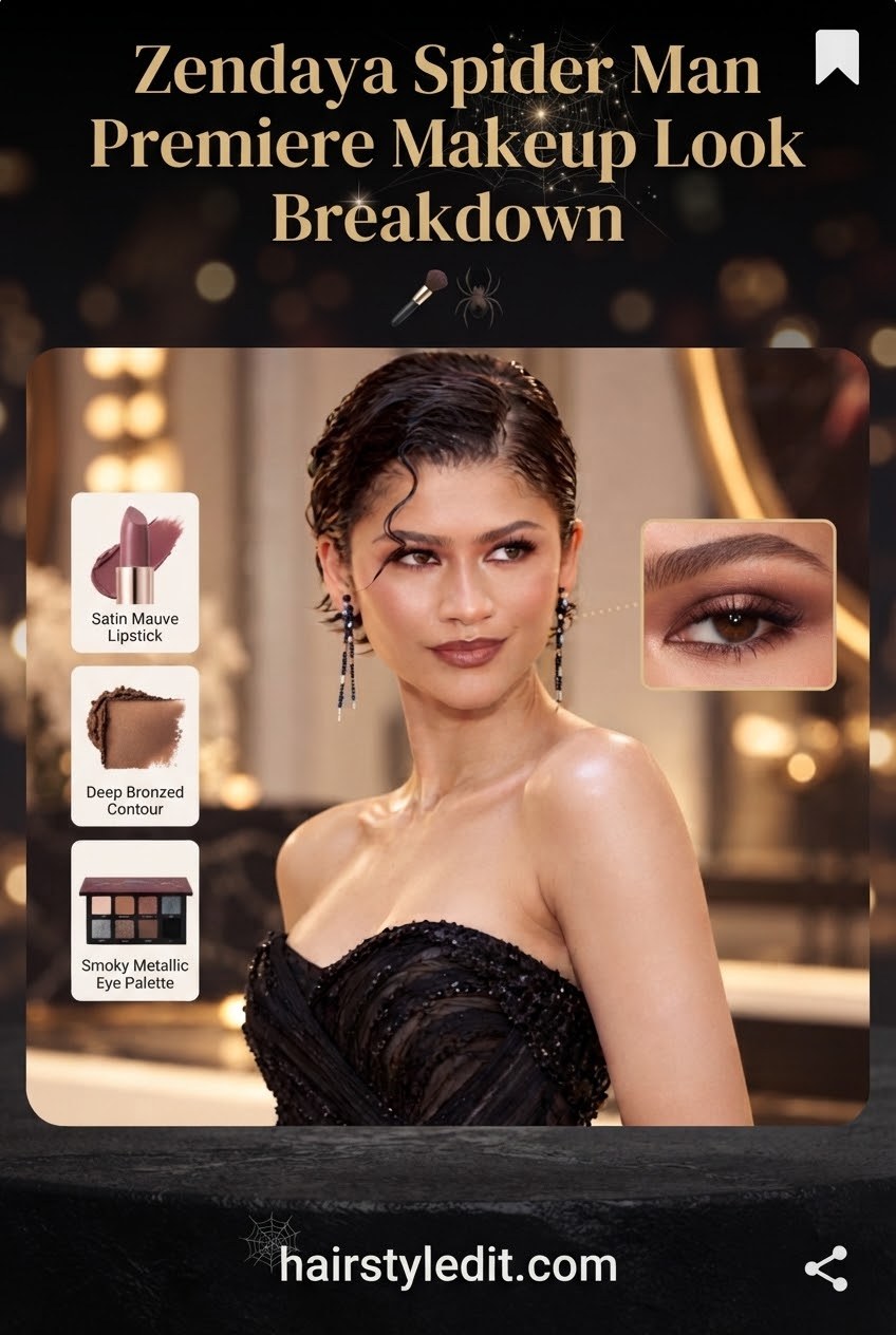 Zendaya Spider Man Premiere Makeup Look Breakdown