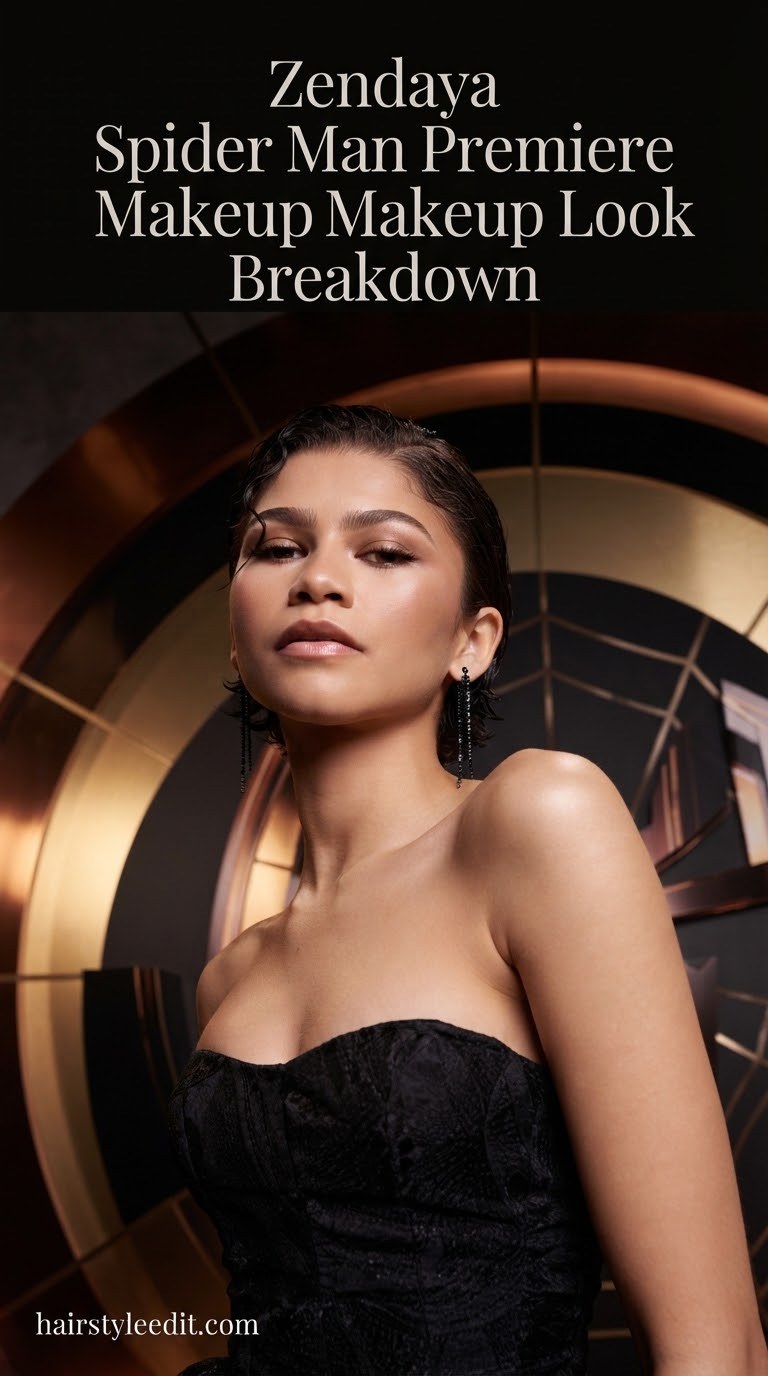 Zendaya Spider Man Premiere Makeup Look Breakdown