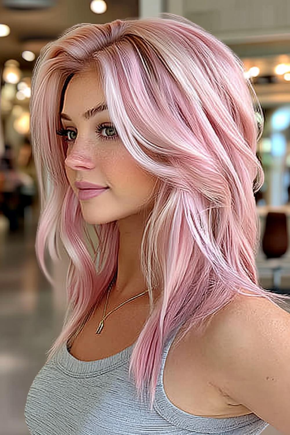 Soft Rose Waves