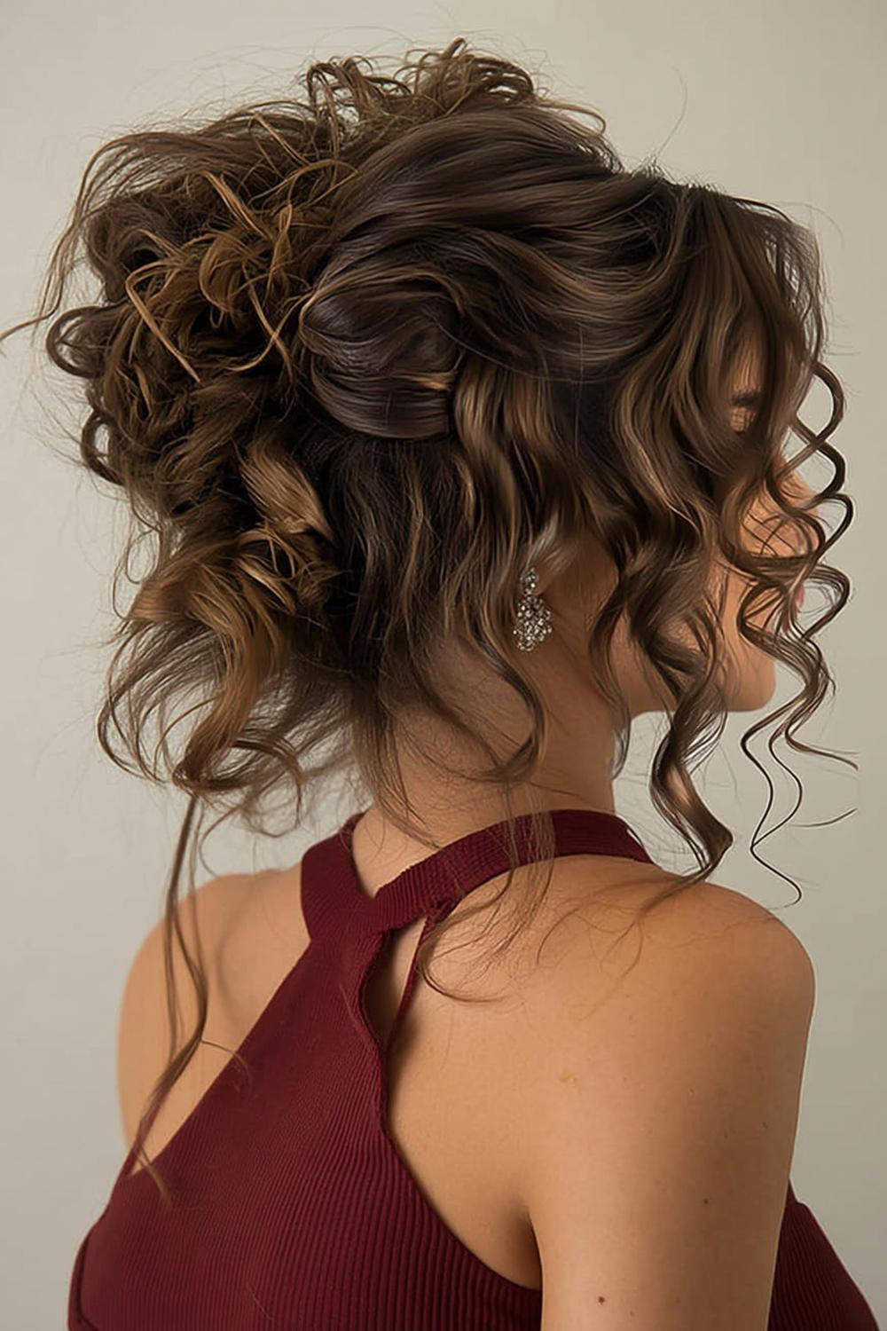 Textured Updo Drama