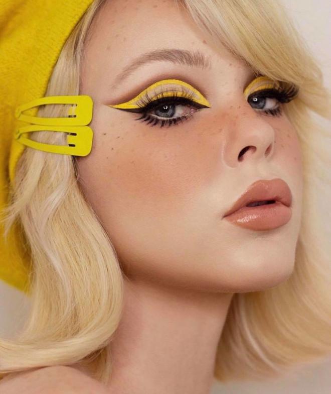 Modern Sharon Tate inspired makeup