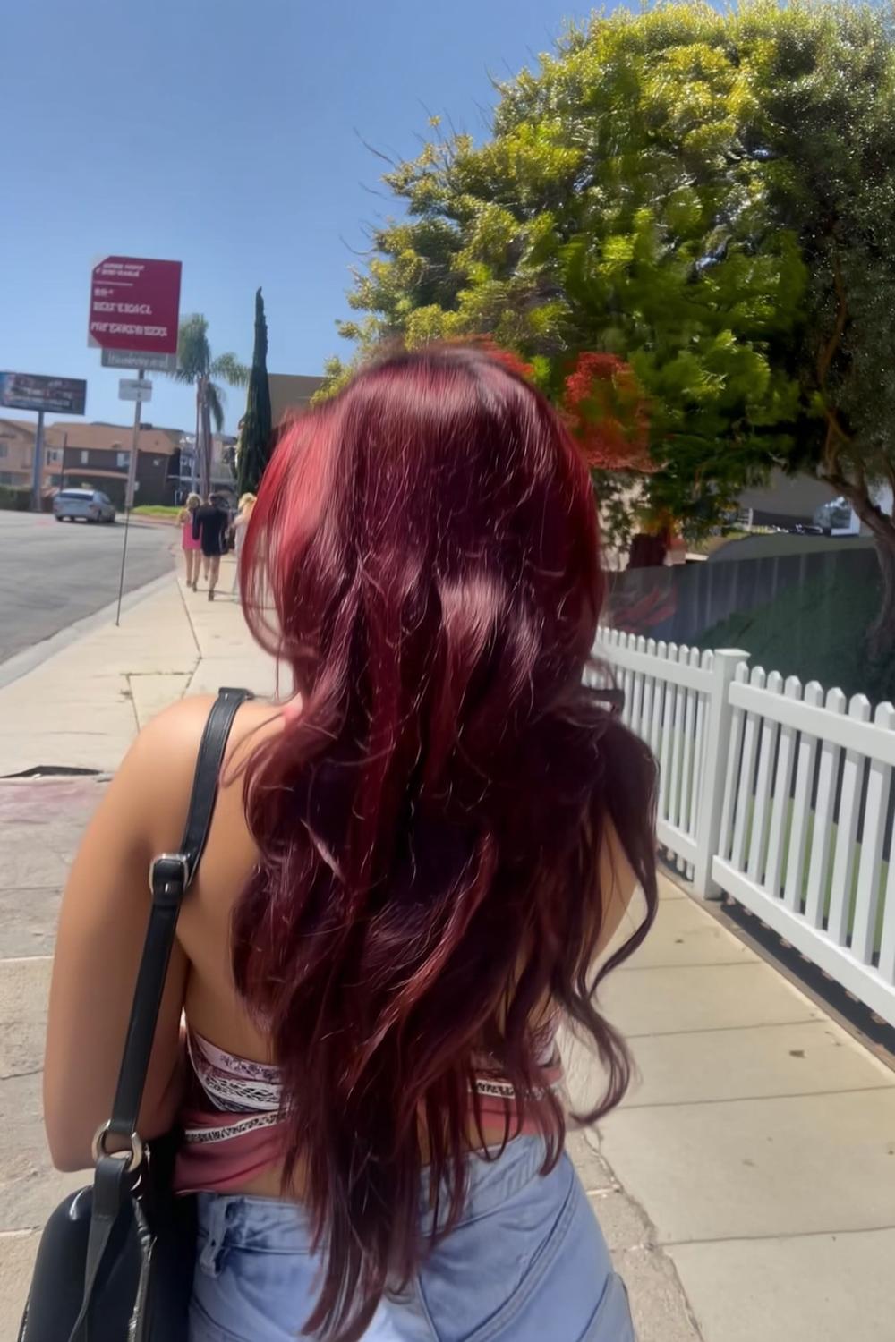 Burgundy Street Style