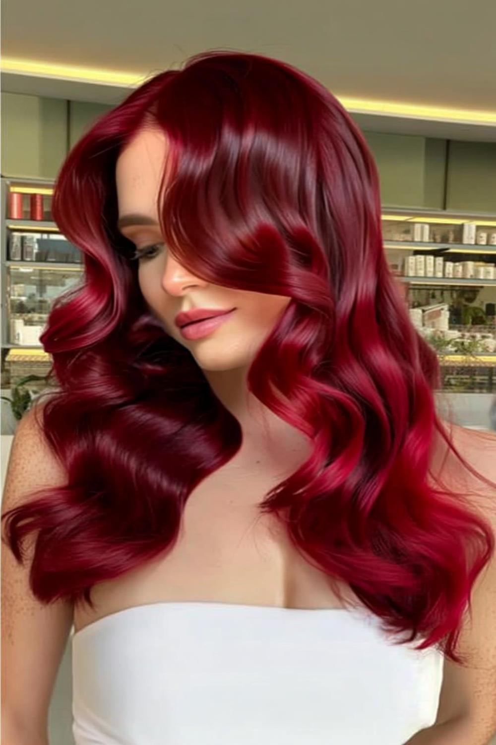 Hollywood Red Waves