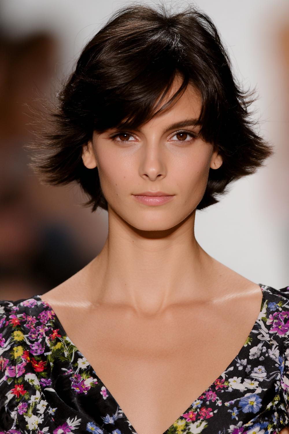 17. Short Hair Idea: Short Cut with Face-Framing Pieces and Deep Side Part