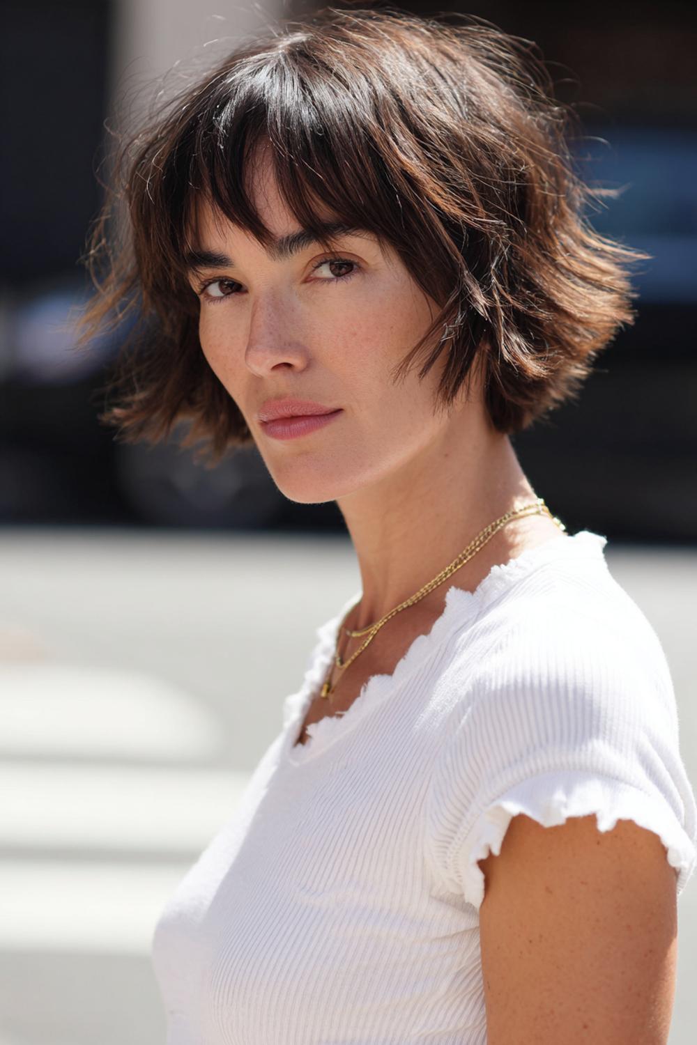 18. Short Hair Idea: Short Layered Bob with Lived-In Beach Texture