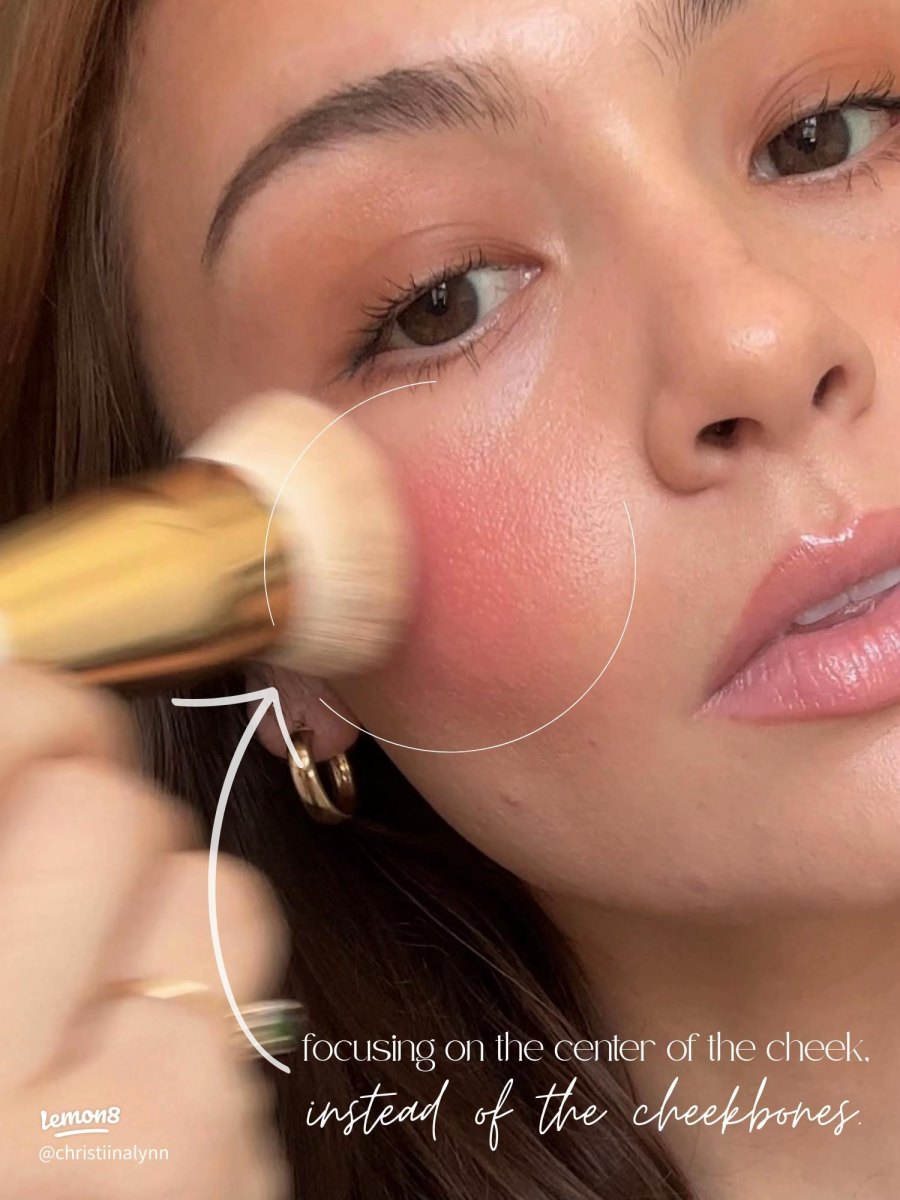 Boyfriend blush placement on cheeks