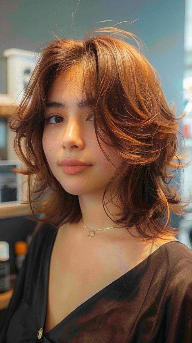 Soft wolf cut hairstyle inspiration