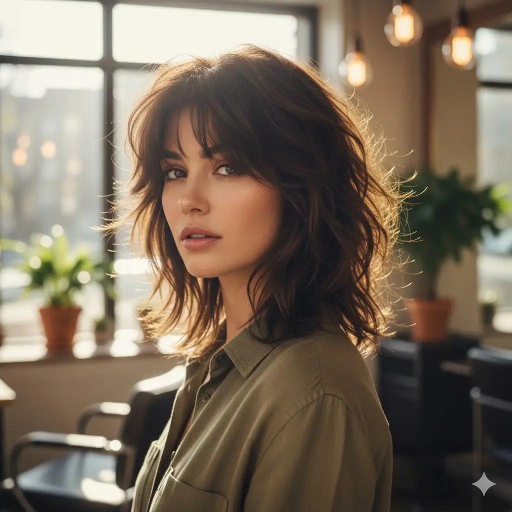 Shag inspired soft wolf cut layers