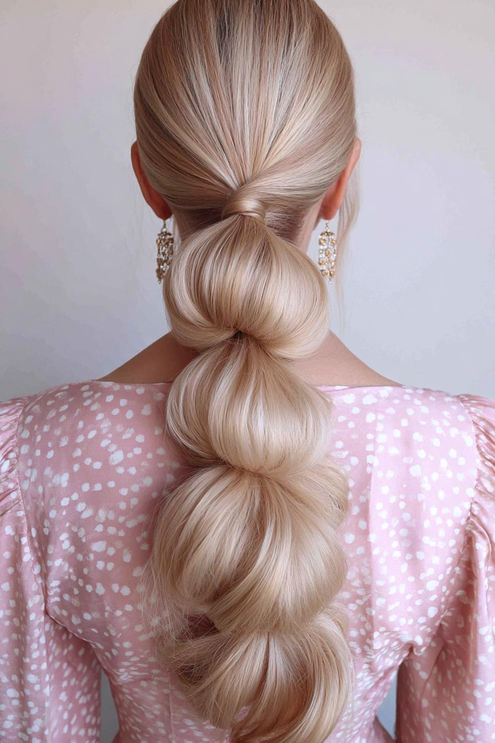 28. Trendy Hair Looks 2026: Bubble Braid Ponytail with Sleek Crown and Soft Pulls