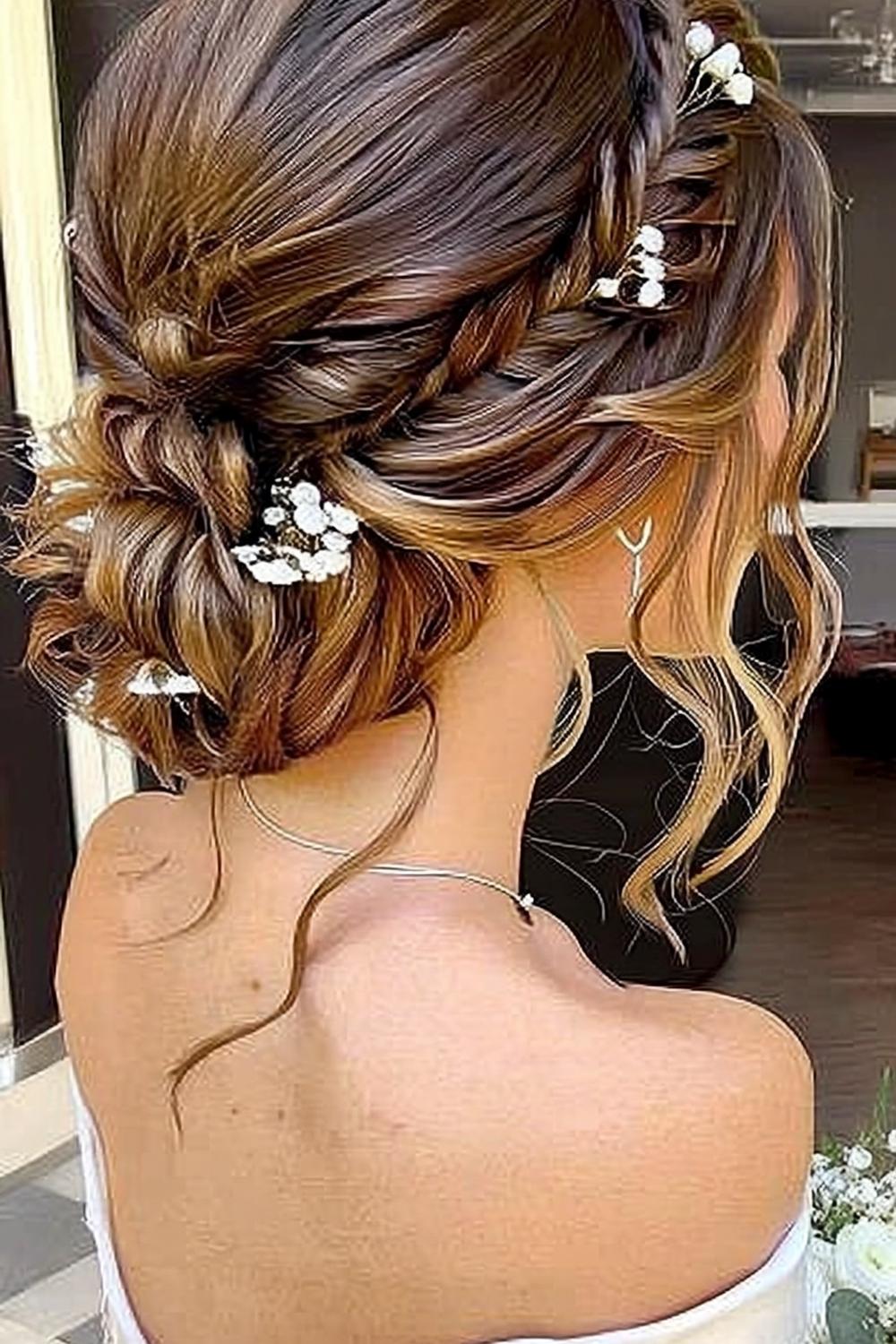 Pearl-Studded Twisted Updo