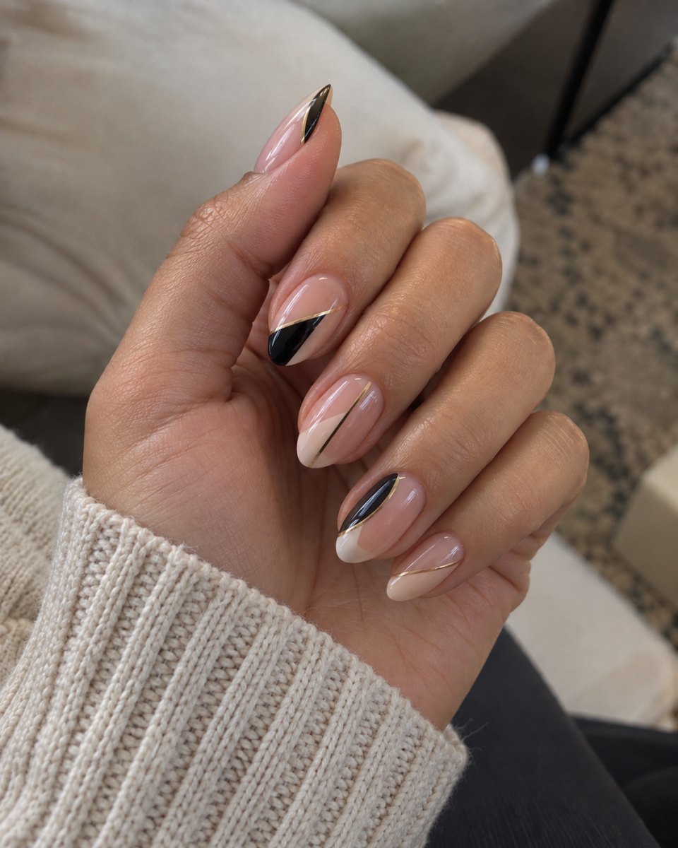 Geometric nail pattern